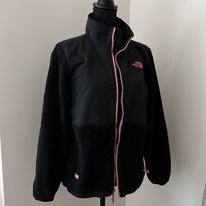 Black and pink limited edition North Face jacket